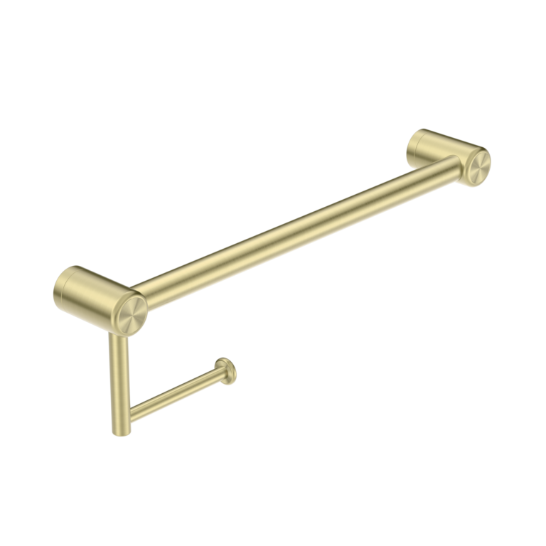 MECCA CARE 25MM TOILET ROLL RAIL 450MM BRUSHED GOLD