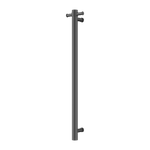 Load image into Gallery viewer, MECCA 240V SINGLE VERTICAL HEATED TOWEL RAIL GUN METAL
