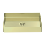 Load image into Gallery viewer, OPAL RECTANGLE STAINLESS STEEL BASIN BRUSHED GOLD
