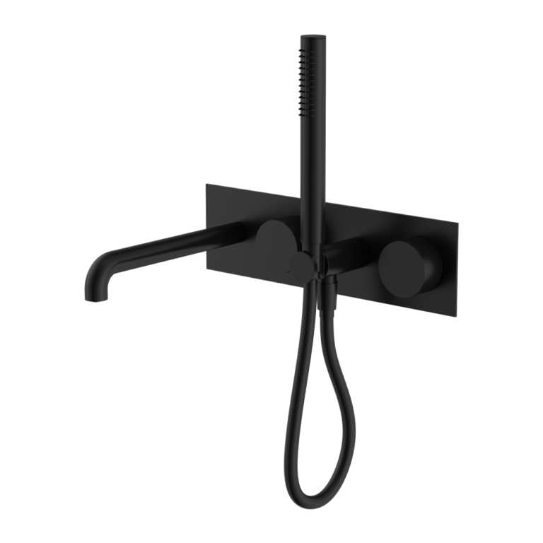 KARA PROGRESSIVE SHOWER SYSTEM WITH SPOUT 250MM MATTE BLACK