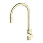 Load image into Gallery viewer, YORK PULL OUT SINK MIXER WITH VEGIE SPRAY FUNCTION WITH METAL LEVER AGED BRASS
