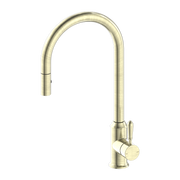 YORK PULL OUT SINK MIXER WITH VEGIE SPRAY FUNCTION WITH METAL LEVER AGED BRASS