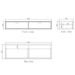 Load image into Gallery viewer, Moonlight White Wall Hung Cabinet
