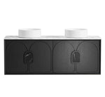 Load image into Gallery viewer, Laguna Black American Oak Wall Hung Vanity
