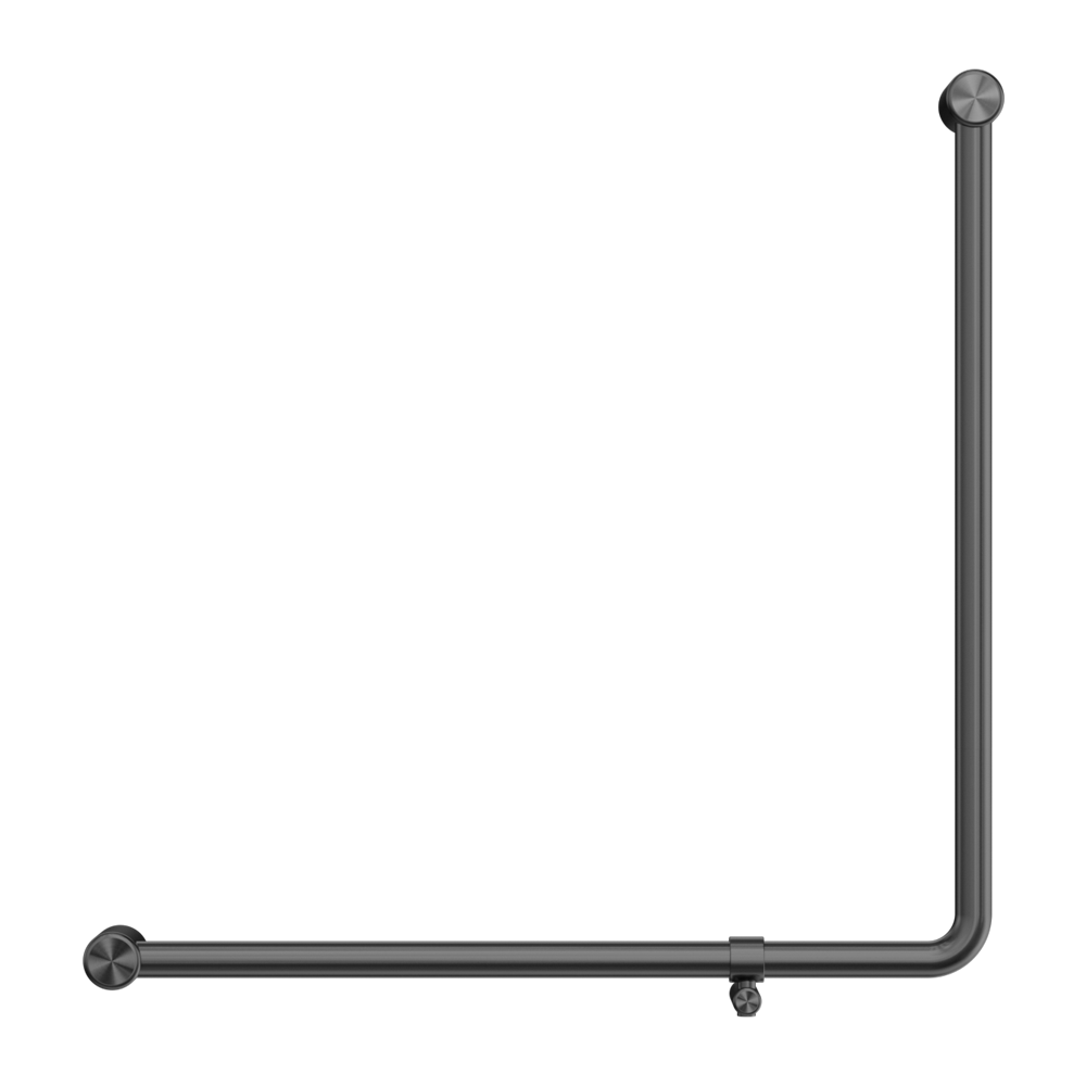 MECCA CARE 32MM 90 DEGREE BENT TUBE GRAB RAIL 750X750MM GUN METAL