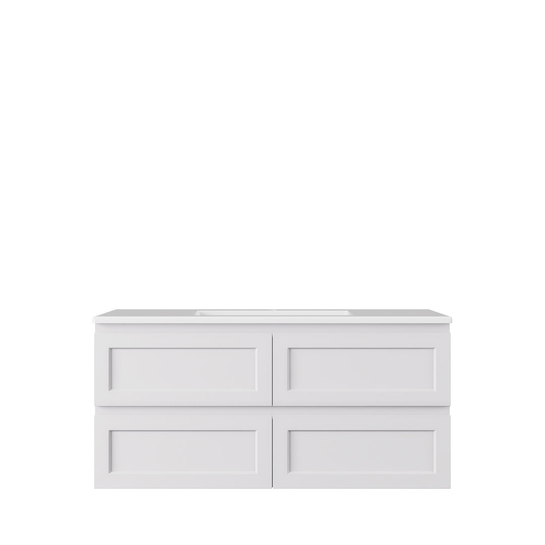 Hamilton Federation Wall Hung Cabinet Matte White