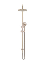 Load image into Gallery viewer, Round Combination Shower Rail 200mm Rose, Three Function Hand Shower - Champagne
