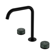 Serenity Bath/Kitchen Set Edge Spout With Verde Alpi Handle Matte Black