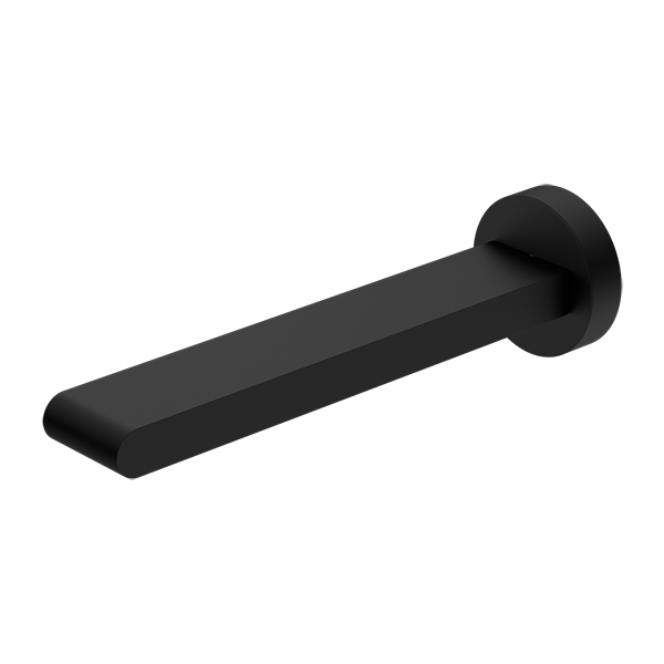 BIANCA FIXED BASIN/BATH SPOUT ONLY 200MM MATTE BLACK