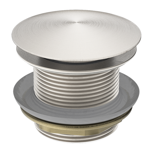40MM BATH POP-UP PLUG WITH REMOVABEL WASTE NO OVERFLOW BRUSHED NICKEL