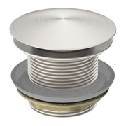 40MM BATH POP-UP PLUG WITH REMOVABEL WASTE NO OVERFLOW BRUSHED NICKEL