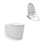 Load image into Gallery viewer, Grande Wall Faced Toilet with Englefield Bidet Seat Side Control Panel
