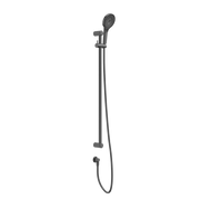 MECCA CARE 25MM GRAB RAIL AND ADJUSTABLE SHOWER RAIL SET 900MM GUN METAL