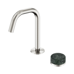 Load image into Gallery viewer, Serenity Progressive Basin Mixer Edge Spout With Verde Alpi Handle Brushed Nickel
