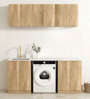 Laundry Kit 1960B Byron/Bondi Natural Oak with Matte White Top