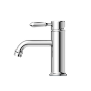 YORK STRAIGHT BASIN MIXER WITH METAL LEVER CHROME