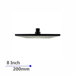 Load image into Gallery viewer, Square Black Brass Shower Head 200mm
