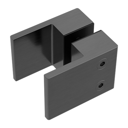 SQUARE SHOWER KNOB HANDLE GUN METAL