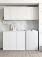 Load image into Gallery viewer, Laundry Kit 1715B Hampshire White with Cloudy Carrara Top
