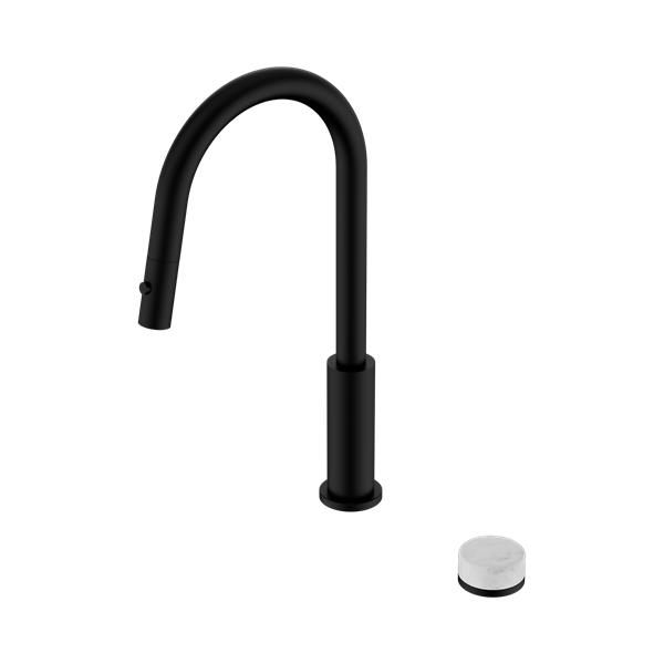 Serenity Progressive Pull Out kitchen Set With Carrara Handle Matte Black