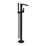 Load image into Gallery viewer, BIANCA FREESTANDING BATH MIXER WITH HAND SHOWER MATTE BLACK
