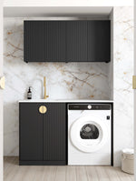 Load image into Gallery viewer, Laundry Kit 1305B Marlo Black with Natural Carrara Marble Top
