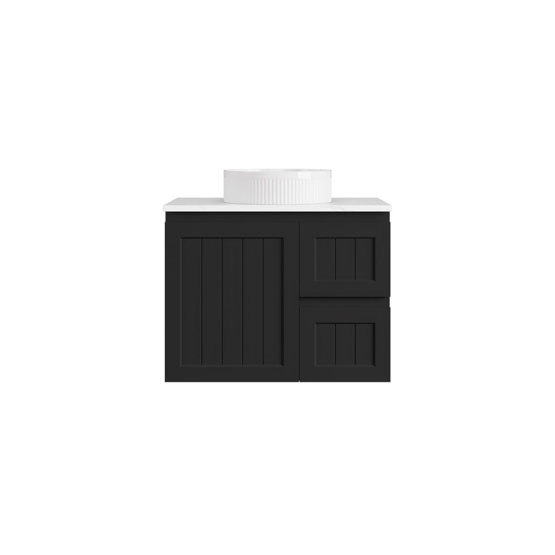 Achill Federation Ensuite Wall Hung Vanity Matte Black