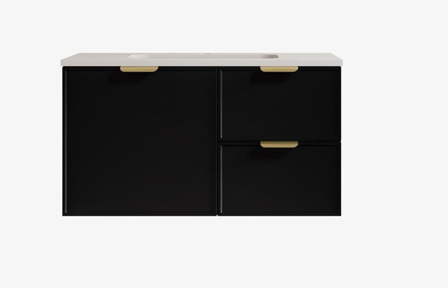 Madura Federation Wall Hung Cabinet Matte Black