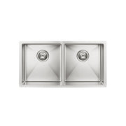 Kitchen Sink - Double Bowl 860 x 440 - PVD Brushed Nickel