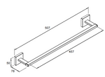 Load image into Gallery viewer, Square 18&quot; Towel Bar
