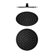 250MM ROUND STAINLESS STEEL SHOWER HEAD 250MM 4 STAR RATING MATTE BLACK
