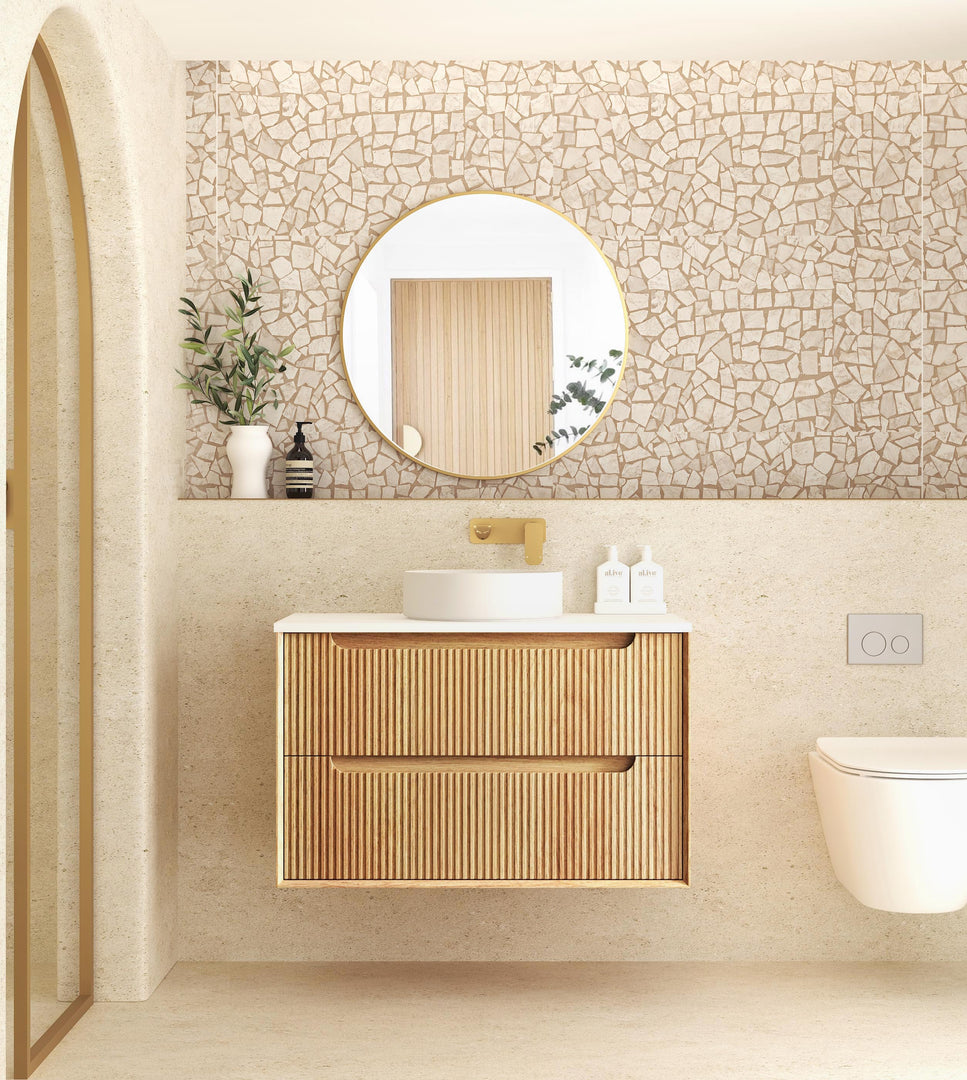 Byron Fluted with Stone Top