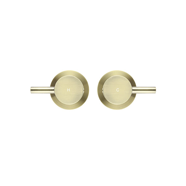 Round Quarter Turn Wall Top Assemblies - PVD Tiger Bronze