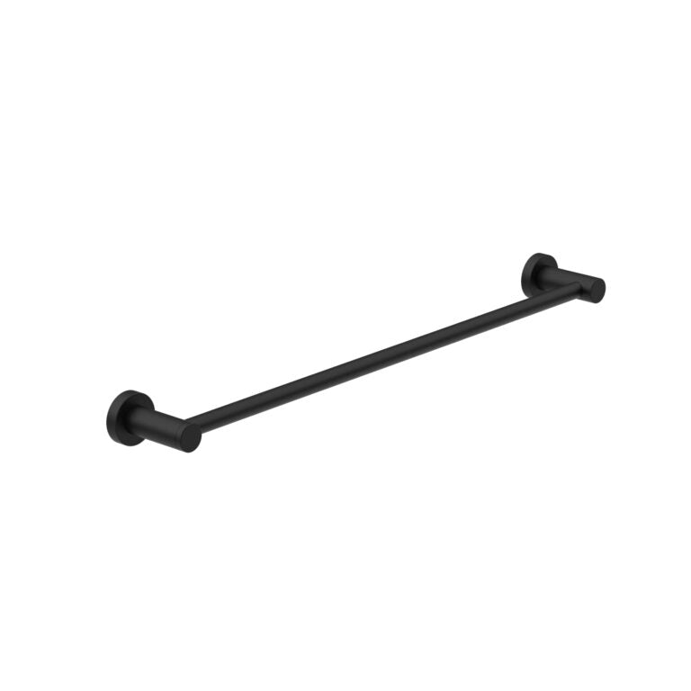 CLASSIC SINGLE TOWEL RAIL 800MM MATTE BLACK