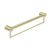 MECCA CARE 32MM GRAB RAIL WITH TOWEL HOLDER 300MM BRUSHED GOLD