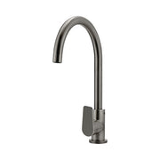 Round Paddle Gooseneck Kitchen Mixer Tap - Shadow