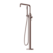OPAL FREESTANDING BATH MIXER WITH HAND SHOWER BRUSHED BRONZE