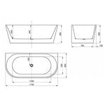 Load image into Gallery viewer, Verona Back to Wall Bath
