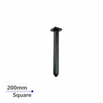 Load image into Gallery viewer, Square Black Ceiling Shower Arm 200mm
