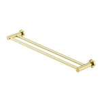 Load image into Gallery viewer, MECCA DOUBLE TOWEL RAIL 800MM BRUSHED GOLD
