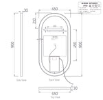 Load image into Gallery viewer, NOOSA FRAMED LED MIRROR BLACK
