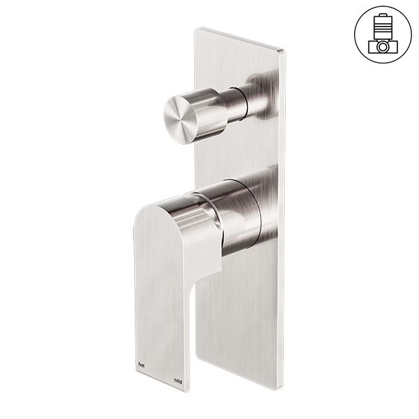 BIANCA SHOWER MIXER WITH DIVERTOR BRUSHED NICKEL