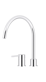 Load image into Gallery viewer, Round Deck Mounted Mixer - Polished Chrome
