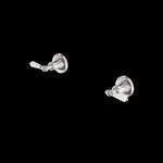 Load image into Gallery viewer, YORK WALL TOP ASSEMBLIES WITH WHITE PORCELAIN LEVER BRUSHED NICKEL
