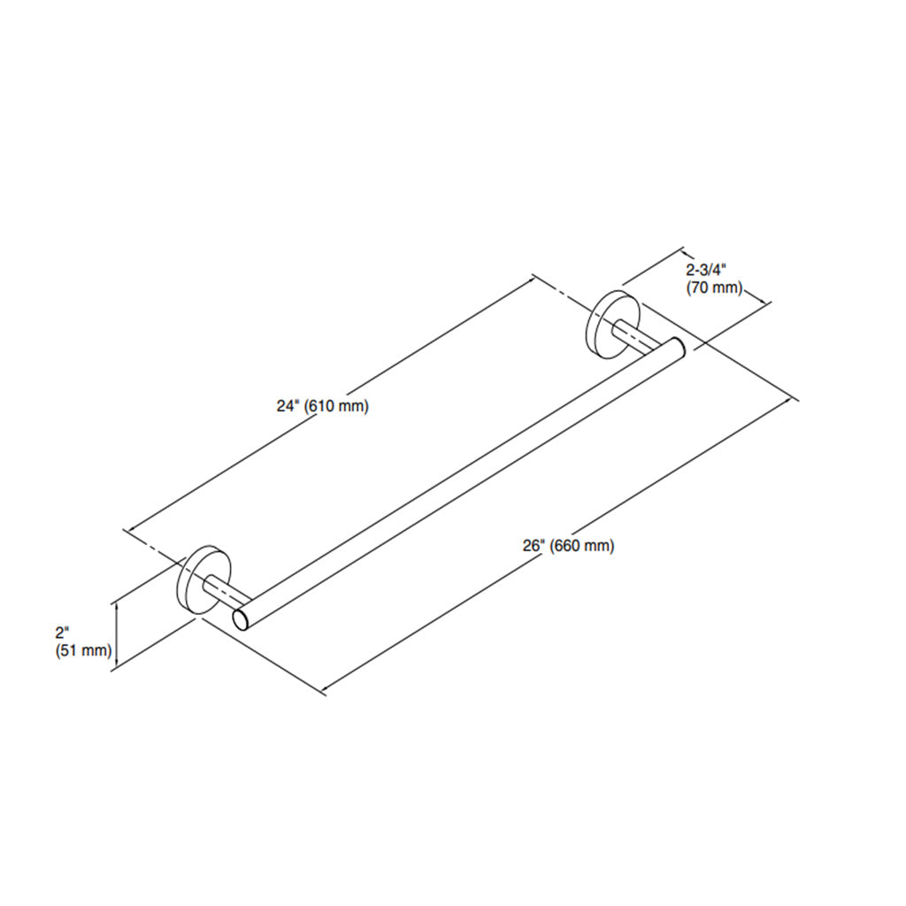 Elate 24" Towel Bar