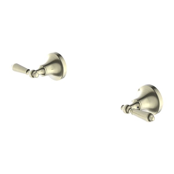 YORK WALL TOP ASSEMBLIES WITH METAL LEVER AGED BRASS