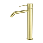 MECCA TALL BASIN MIXER BRUSHED GOLD