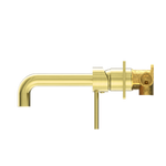 Load image into Gallery viewer, DOLCE WALL BASIN/BATH MIXER BRUSHED GOLD
