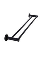 Load image into Gallery viewer, Round Double Towel Rail 900mm - Matte Black
