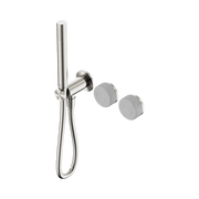 Serenity Progressive Shower System With Carrara Handle And Slim Shower Brushed Nickel